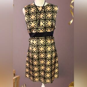 Milly dress green and gold size 4